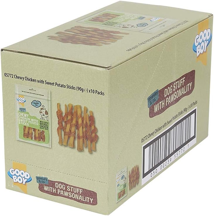 Good Boy, Chewy Chicken With Sweet Potato Sticks, Dog Treats, Made With 100% Natural Chicken Breast Meat, 90 Grams - Image 5