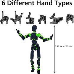 T13 Action Figure 3D Printed Multi-Jointed Movable