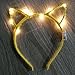 Karen accessories Light up Cat Ears Headbands,LED Flash Costume Kitty Ears 8pcs