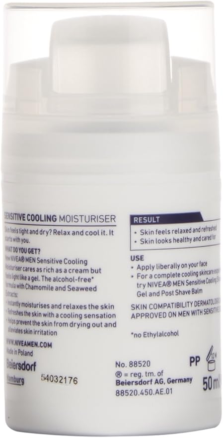 nivea sensitive cooling moisturiser