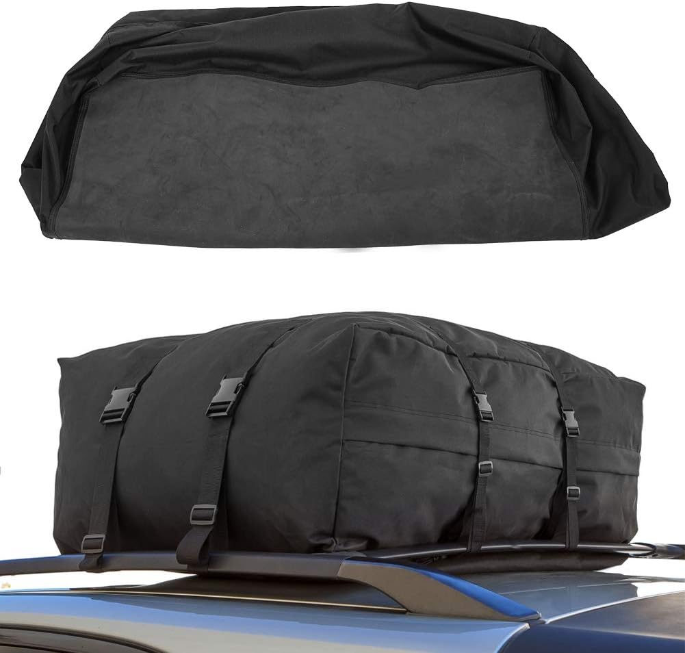 Exterior Accessories Waterproof Car Top Cargo Carrier Storage Bag Luggage Roofbag with 8 Straps