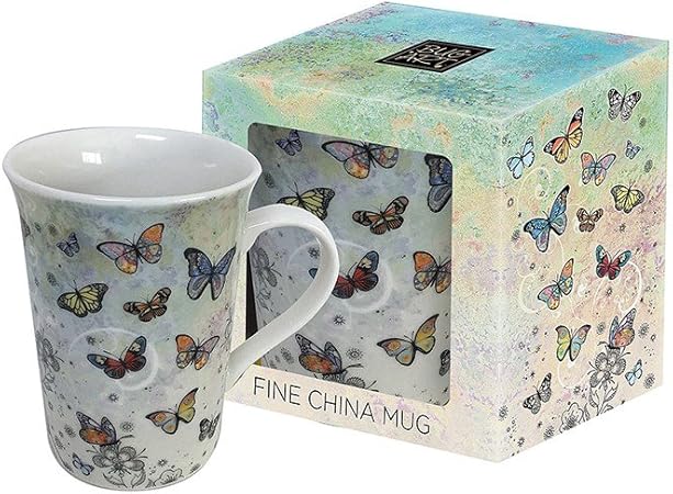 Bug Art Fine China Taza de mariposa en caja de regalo: Amazon.es: Hogar