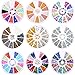 Pangda 9 Boxes Nail Art Rhinestones Set with Nail Rhinestones Studs Artificial Pearls Irregular Stones Steel Balls Horse Eye Rhinestones and Tweezer