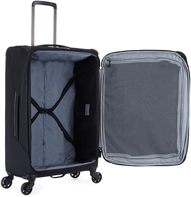 Colour Blue Durable & Expandable Lightweight Soft Shell Suitcase