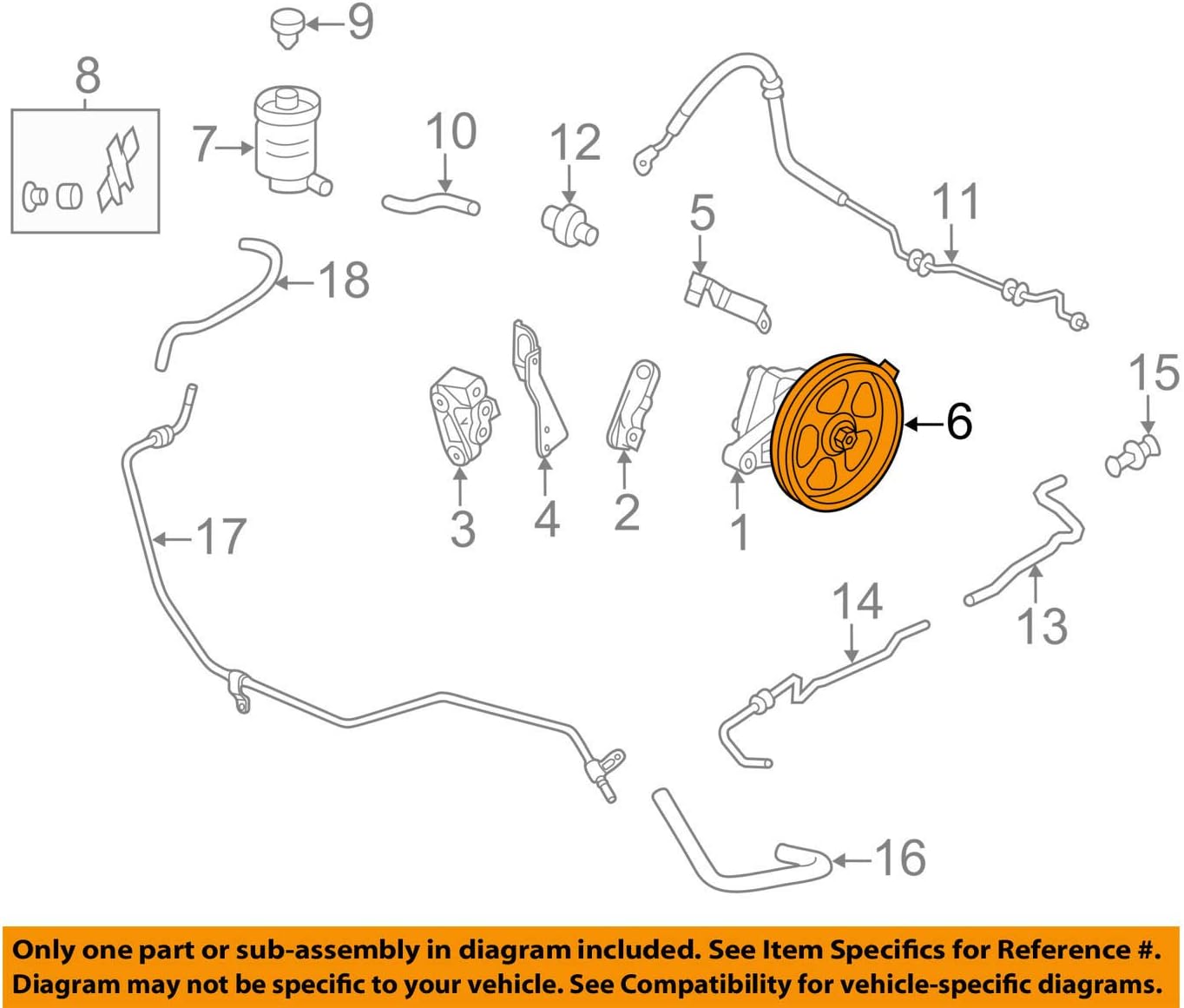 Pumps Genuine Honda Power Steering Pump Pulley 56483PNC004 Automotive
