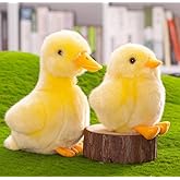 6 Inch Yellow Chick and 8 Inch Yellow Duck Plush Toys