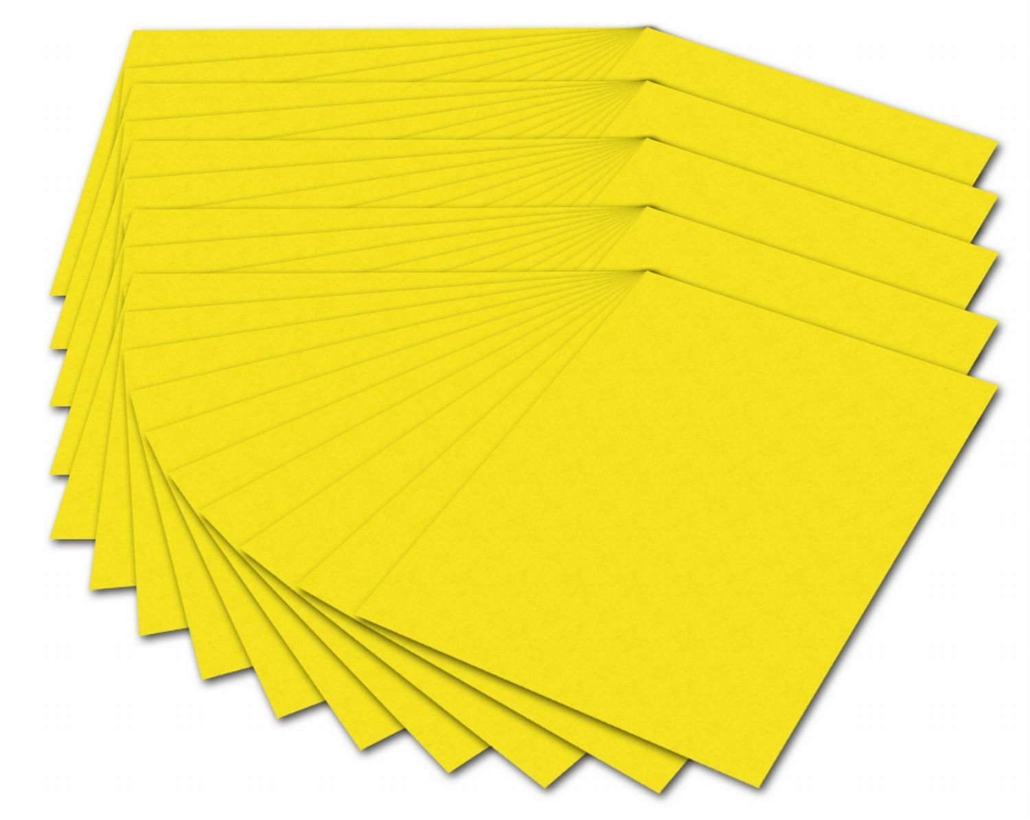 Folia 614/50 14 - Fotokarton 300 g/m², DIN A4, 50 Blatt, bananengelb