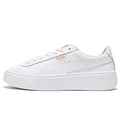 puma basket core platform white