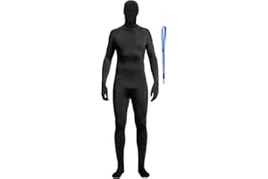 Full Bodysuit Include Zipper Helper Unisex Spandex Stretch Adult Costume Zentai Disappearing Man Body Suit