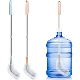 Water Bottle Cleaning Brush, 2 Pack 28inch Bendable Water Bottle Brush Long Nylon Bristles with Stainless Steel Handle for 3 Gallon and 5 Gallon Water Bucket