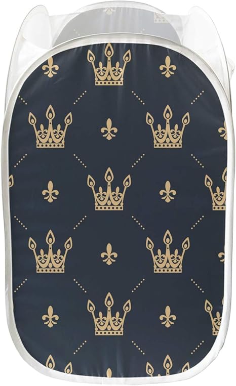 Cestas de lavandería Hermoso arte creativo Crown Queen Cesto de