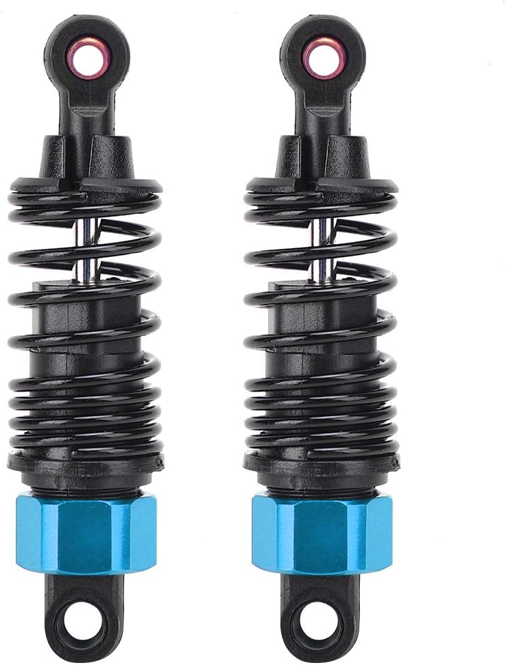 Tbest RC Car Shock Absorber, 2Pcs 2.4in Metal Shock