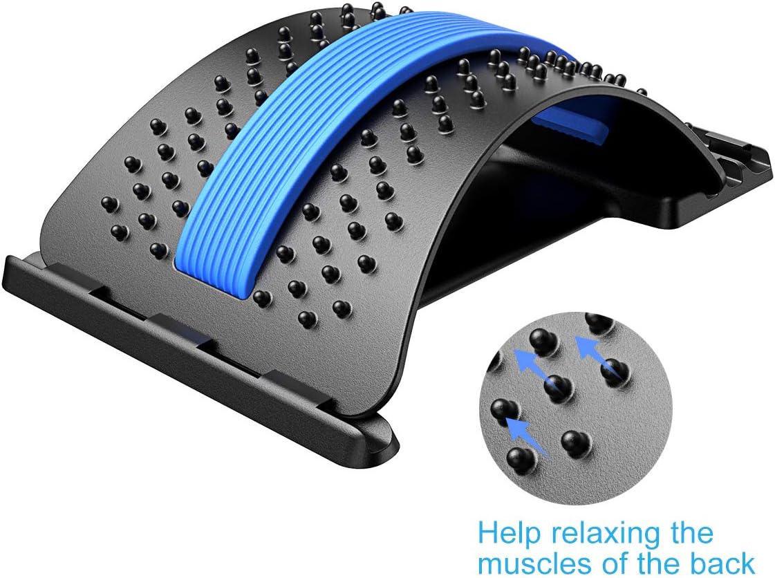 Bcway Back Stretcher, Multi-Level Lumbar Back Device for Upper and Lower Pain Relief,Herniated Disc,Sciatica, Scoliosis,Spine Deck on Bed Chair Car: Health & Personal Care