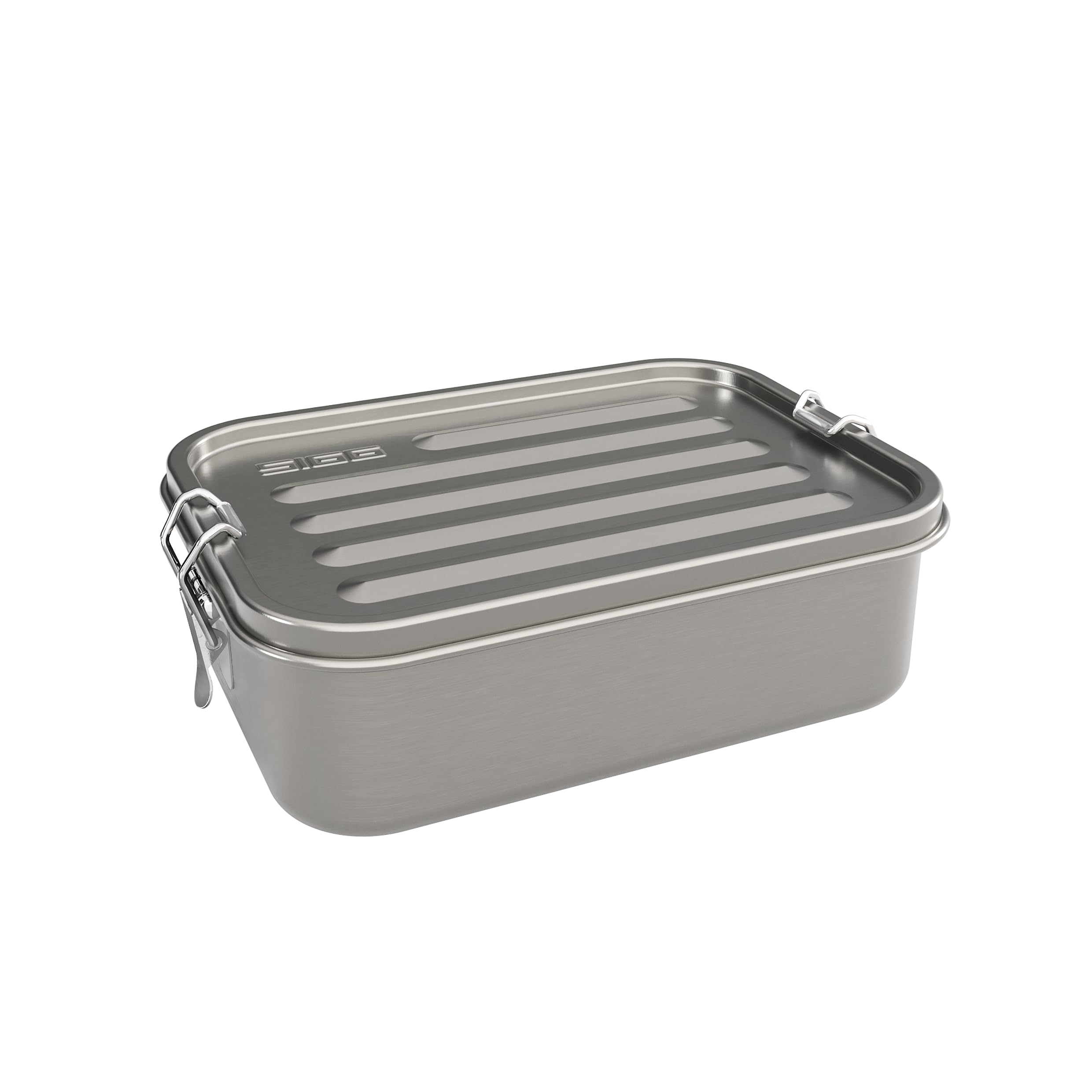 Sigg Stainless Steel Lunch Box with Leak-Proof Silicone Rim, Divided Lunch Box for Lunch and Leftovers