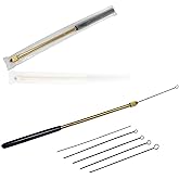 Edu-Labs Reusable Inoculating Loop with Unique Replaceable Nichrome Needle Tip Inoculation Rings Inoculation Rod for Lab (Replaceable Loops with Handle)