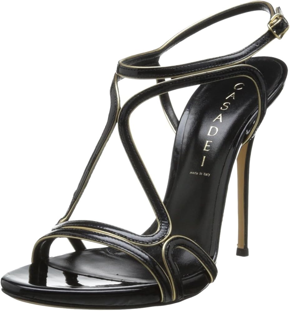 casadei gold sandals
