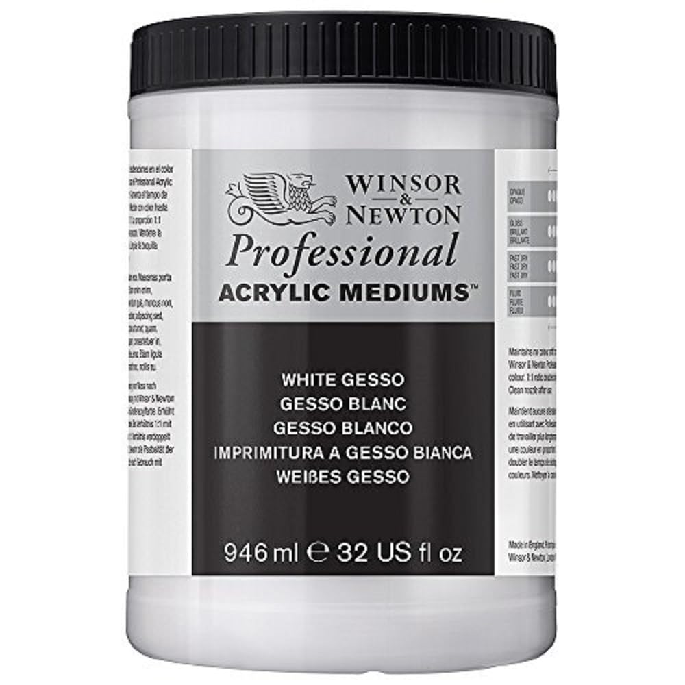 WN Acrylic White Gesso 1 L, ACFAWG1L
