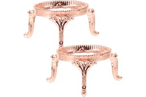 Zerodeko Metal Crystal Ball Stands 2 Pcs Sphere Display Holders for Desktop Home Decor Tabletop Ornaments Small Sphere Displa