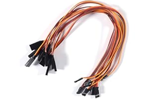ALAMSCN 3-Pin Servo Extension Cable Cord 30cm/12'' 11.8 inch Female to Male Lead Wire Connector JR for RC Car Airplanes Remote Control (Pack of 10)