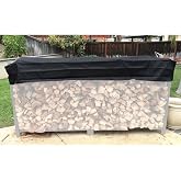 StorMaster Firewood Rack Top Cover Waterproof Replacement for 8 foot | Firewood Log Heavy Duty Storage Log Rack Covers (Not The Full Cover)