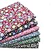 iNee Floral Fat Quarters Fabric Bundles, Quilting Sewing Fabric Bundle,18