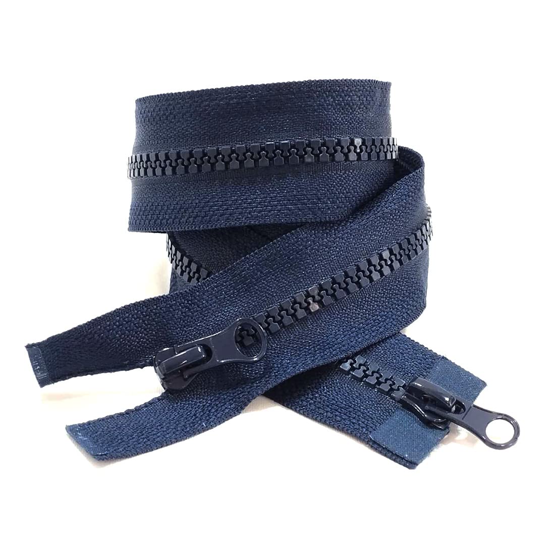 6 Pieces/Pack of Open Zipper 5# - 100cm Blue, Pack 6 Pieces of Zippers for Sewing, Size n.5, Haberdashery and Zipper for Clothes and Bags, (100cm - 6pcs,3238)