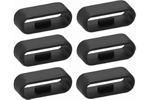 E ECSEM Fastener Ring Security Loop Compatible with Garmin Vivoactive 4S/Venu 3S/Venu 2S/Vivosport/Vivosmart HR & HR+/Approach X40& X10/Rey/Vivosport/Forerunner 255S,265S Samrtwatch Band Clip Accessories