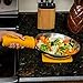 Premium Silicone Pot Holders for Kitchen - Easy to Clean Trivets for Hot Pots and Pans - This Kitchen Tool Works Well as Silicone Trivet, Hot Pads for Oven, Potholders (7x7 in, Yellow, 1 Pair)