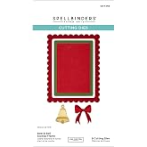 Spellbinders S4-1448 Bow &amp; Bell Scallop Frame Etched Dies from The All About Christmas Collection by Lisa Horton
