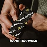 SPORTTAPE 3 Rolls Thumb Tape Black 3.8cm x 4.5m Weightlifting Tape view 3