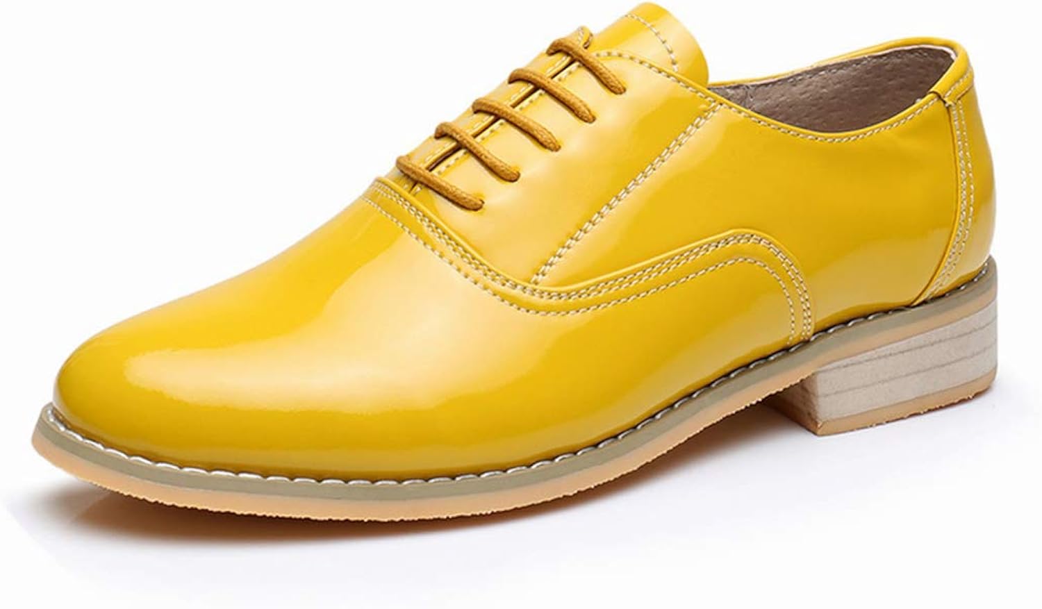 yellow flat shoes