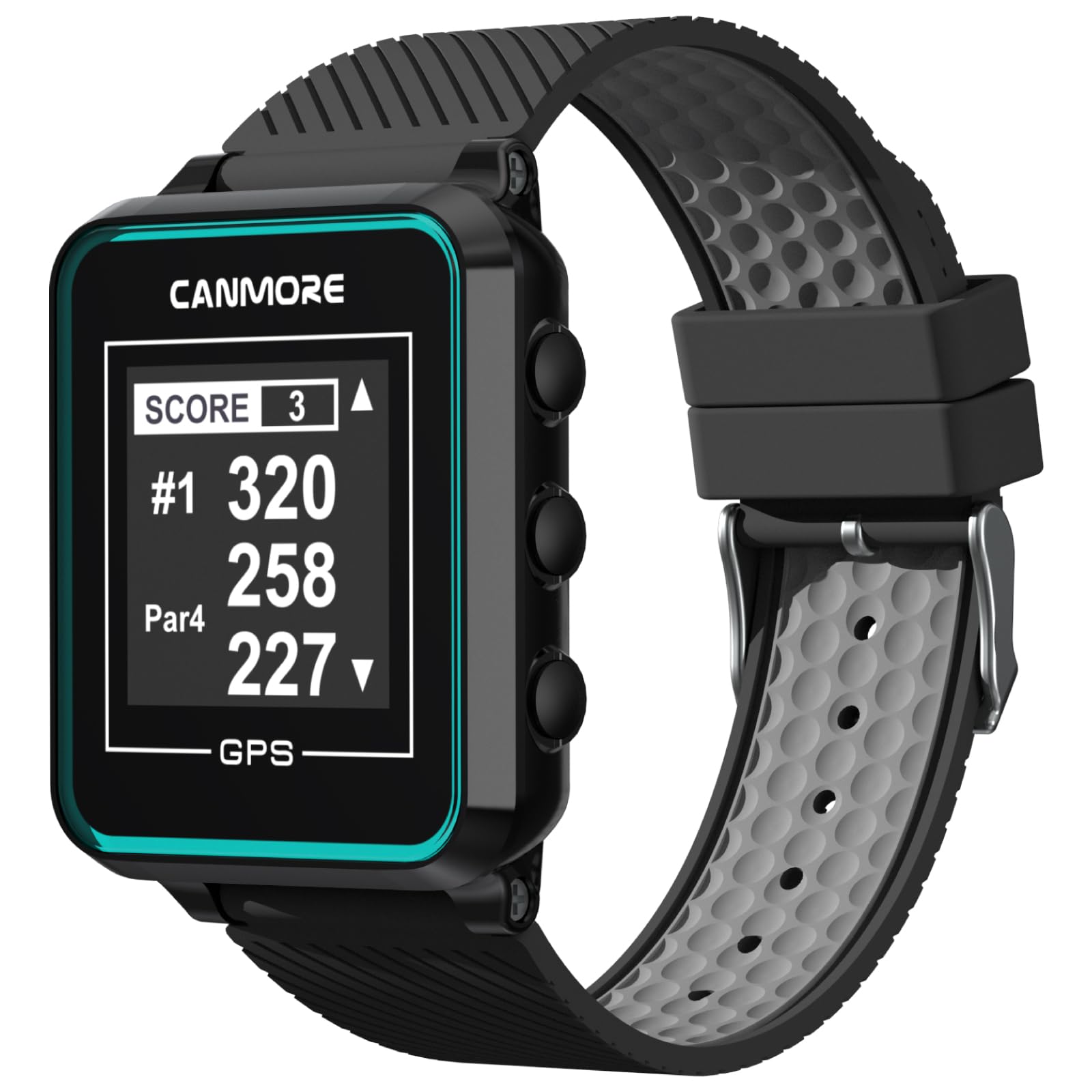 CANMORE TW356 Golf GPS Watch for Men and Women, Free Update 41,000+ Preloaded Courses Worldwide, High Contrast LCD Display, Upgrade IC Chip, Lightweight Essential Accessory for Golfers, Black