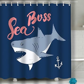 Amazon Com Fabric Shower Curtain 60x72 Inch Water Resistant