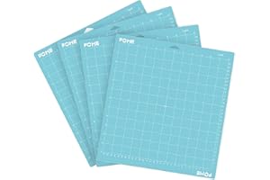 Cutting Mat for Cricuts, FOME 4PCS Light Adhesive Grip Cutting Mat 12x12 inch Light Adhesive Sticky Quilting Replacement Cut 