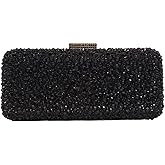 Long Rhinestone Box Evening Bag Women Formal Gathering Party Crystal Clutch Bridal Purse