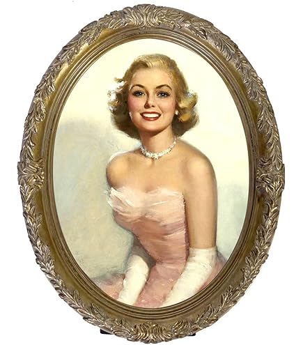 Amazon.com - GIFTY GIFTY Victorian Oval Photo Frame / 6x8 In | For