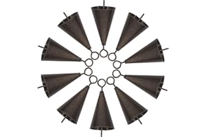 Homoyoyo 10pcs Mini Retro Christmas Cow Bells Vintage Brass Iron Bells with Pleasant Sound for Office Or