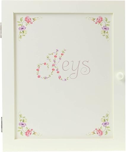 Caja de madera para 6 llaves con diseño de flores de arrastre ...