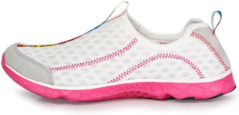 TooTa Mesh Walking Men & Women Breathable Running Aqua outdoor Couple Water Shoes (7 B(M) US Women / 6 B(M) US Men, pink)