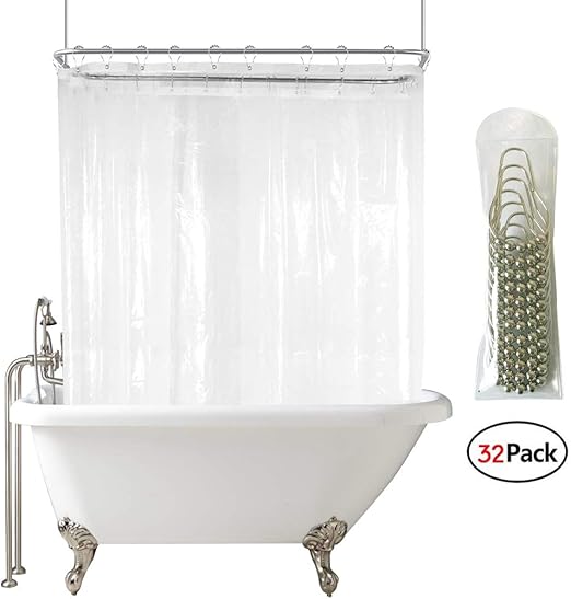 Amazon Com Yisure Extra Wide Shower Curtain Set 180x70 Inch All