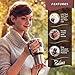 Travel Mug 30 Oz. Stainless Steel Tumbler -Removable Handle | Sliding & Regular Lid, 3 Straws & Cleaning Brush | Double Wall Vacuum Insulated Rambler Suitable For Coffee Hot & Cold Drinks By Ziloes