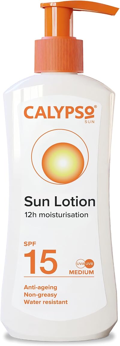 Calypso Press and Protect Sun Lotion SPF15 UVA UVB 200ml