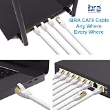 IBRA Cat8 Ethernet Cable SSTP 40Gbps 2000Mhz RJ45 Round White 1M Network Lan view 9