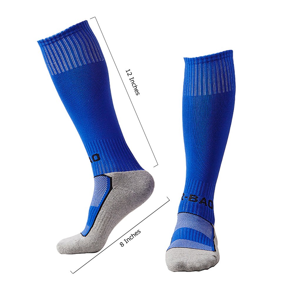 LITAO for Little Boys/Girls Outfits Compression Long Sport Soccer Socks 2 Pack (Kids/Youth Gifts) (Black),Black,Medium