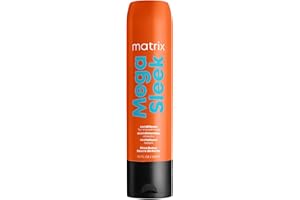 Matrix Mega Sleek Conditioner - Smoothing and Detangling, For Dry, Damaged & Frizzy Hair, Salon Professional Conditioner, With Shea Butter, Vegan