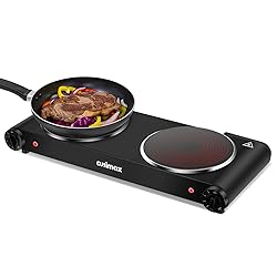 Cusimax Electric Stove, 1800W Infrared Hot Plate, 7