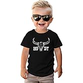 CM C&M WODRO Toddler Boy Girl Howdy Shirt Rodeo Cowboy T-Shirt Retro Western Graphic Tee Kid Funny Summer Short Sleeve Tops