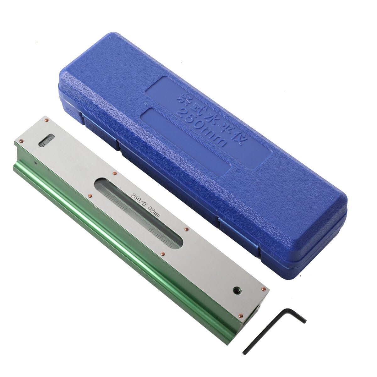 Lfhelper 250mm Small Digital Spirit Level, High Precision 0.02mm Bar Level Engineers, High-Precision Digital Display Spirit Level for Engineer Machinist