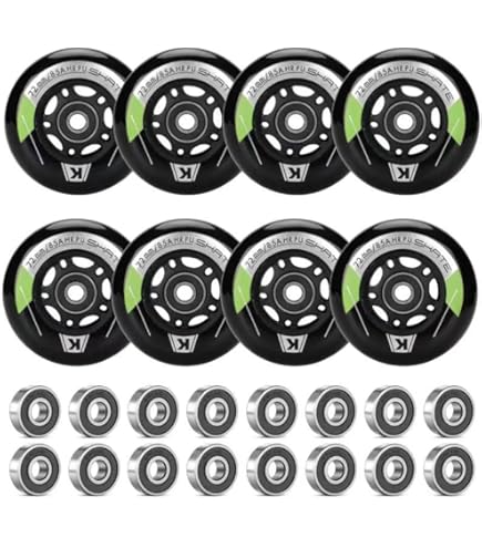 Set Di 2 Ruote Di Ricambio Per Heelys FATS Con Cuscinetti ABEC 5 - Ruote In PU Alte Prestazioni - Foto 9