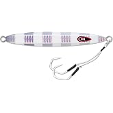 Williamson Slide Dancer Jig, Sliding Action Vertical Jigging Lure for Saltwater Fishing, Tuna, Amberjack &amp; Snapper, 3-1/2 oz. | 100 g, Silver Blink